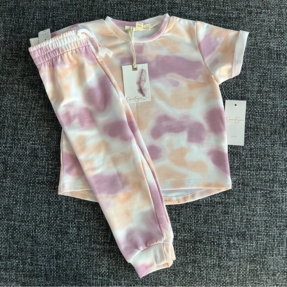 NWT Jessica Simpson Toddler Tie Dye Outfit Size 24 Months